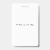 maak je eigen witte badge (Voorzijde)
