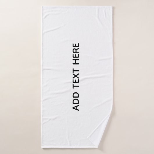 Maak je eigen witte badhanddoek (Badhanddoek)