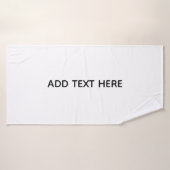 Maak je eigen witte badhanddoek (Badhanddoek)