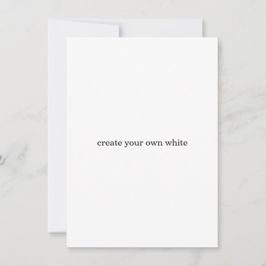 maak je eigen witte bedankkaart (Voorkant)