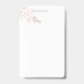 Maak je eigen witte elegante badge (Achterkant)