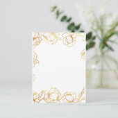 Maak je eigen witte elegante briefkaart (Staand voorkant)