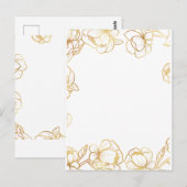 Maak je eigen witte elegante briefkaart (Voorkant / Achterkant)
