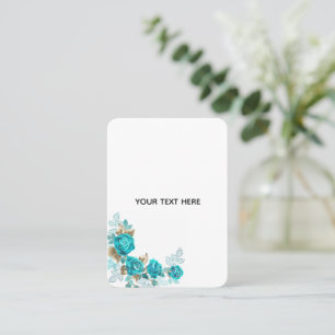Maak je eigen witte elegante contactkaartje