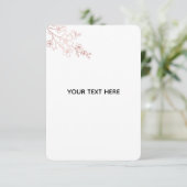 Maak je eigen witte elegante informatiekaartje (Staand voorkant)