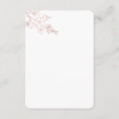 Maak je eigen witte elegante informatiekaartje (Achterkant)