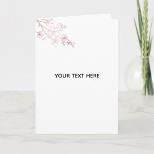 Maak je eigen witte elegante kaart