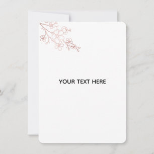 Maak je eigen witte elegante notitiekaartje