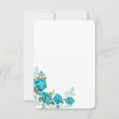 Maak je eigen witte elegante RSVP kaartje (Achterkant)