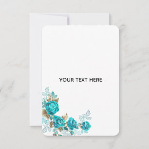 Maak je eigen witte elegante RSVP kaartje