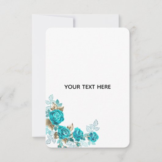 Maak je eigen witte elegante RSVP kaartje (Voorkant)