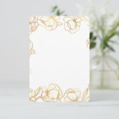 Maak je eigen witte elegante RSVP kaartje (Staand voorkant)