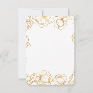 Maak je eigen witte elegante RSVP kaartje
