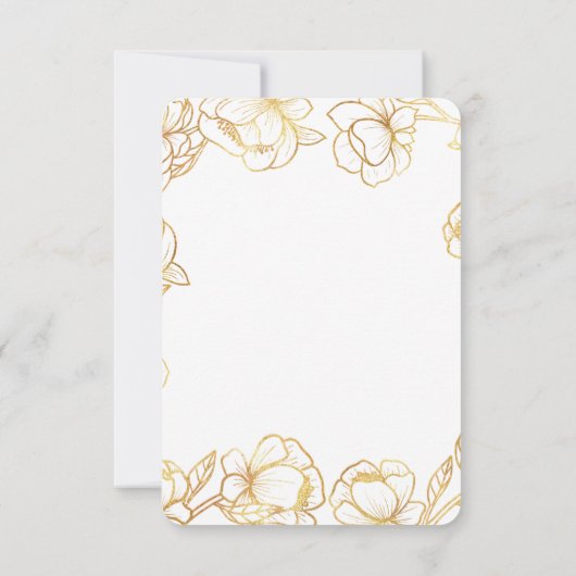 Maak je eigen witte elegante RSVP kaartje (Achterkant)