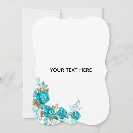 Maak je eigen witte elegante save the date (Voorkant)