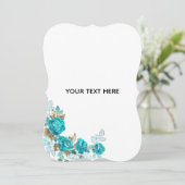 Maak je eigen witte elegante save the date (Staand voorkant)