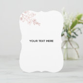 Maak je eigen witte elegante save the date (Staand voorkant)