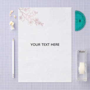 Maak je eigen witte elegante tissuepapier