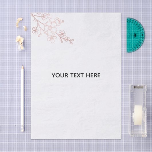 Maak je eigen witte elegante tissuepapier (Craft)