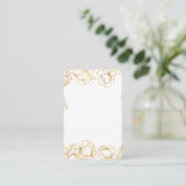 Maak je eigen witte elegante visitekaartje (Staand voorkant)