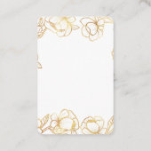 Maak je eigen witte elegante visitekaartje (Achterkant)