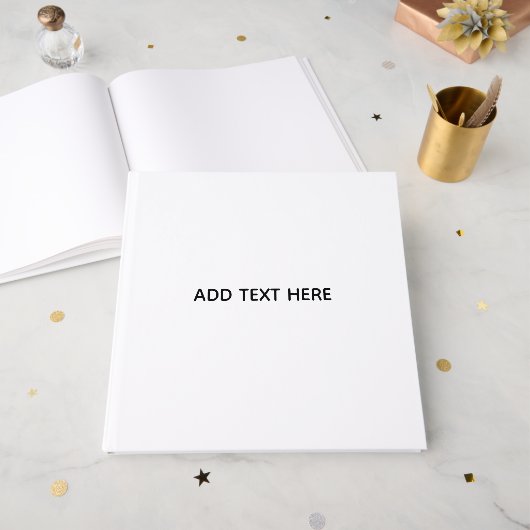 Maak je eigen witte gastenboek (Voorkant open)