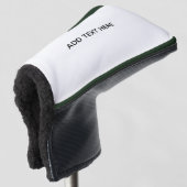 Maak je eigen witte golfheadcover (3/4 voorkant)