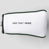 Maak je eigen witte golfheadcover (Voorkant)