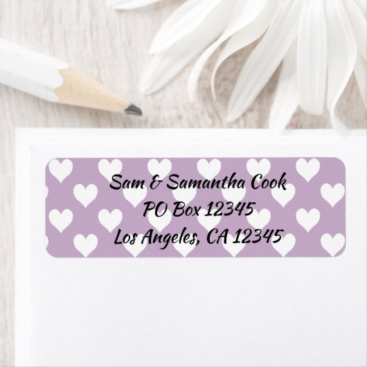 Maak je eigen witte hart patroon etiket (Insitu)