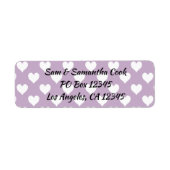 Maak je eigen witte hart patroon etiket (Voorkant)