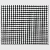Maak Je Eigen Witte Houndstooth Cadeaupapier (Vlak)