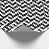 Maak Je Eigen Witte Houndstooth Cadeaupapier (Hoek)