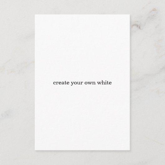 maak je eigen witte informatiekaartje (Voorkant)