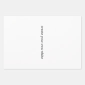maak je eigen witte inpakpapier vel (Voorkant)