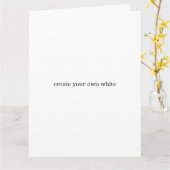 maak je eigen witte kaart (Gele Bloem)