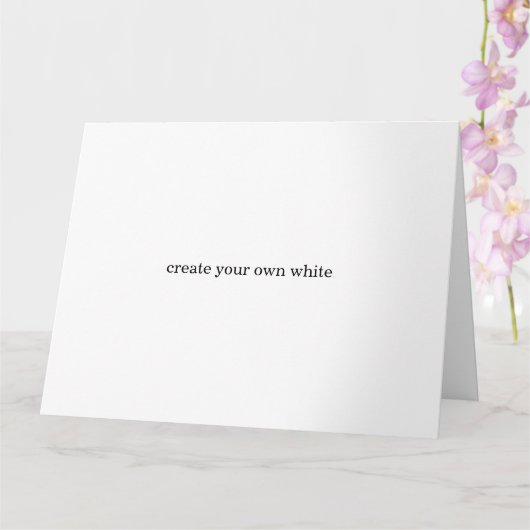 maak je eigen witte kaart (Orchidee)