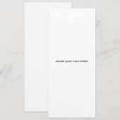 maak je eigen witte kaart (Voorkant / Achterkant)