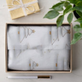 Maak je eigen witte kerstbomen tissuepapier (Geschenk)