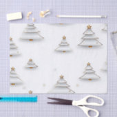 Maak je eigen witte kerstbomen tissuepapier (Craft)