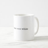 maak je eigen witte koffiemok (Voorkant rechts)