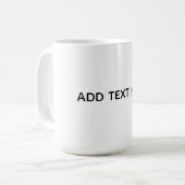 Maak je eigen witte koffiemok (Voorkant links)