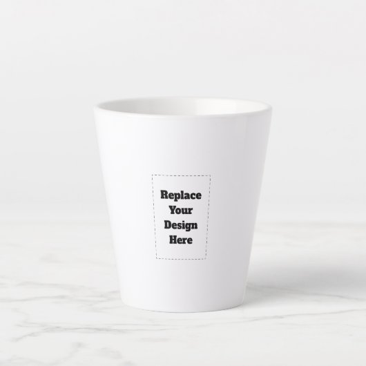 Maak je eigen witte latte mok (Voorkant)