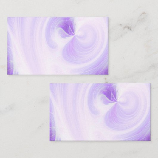 Maak Je Eigen Witte Lichtspiraal - Paars Visitekaartje (Voorkant / Achterkant)