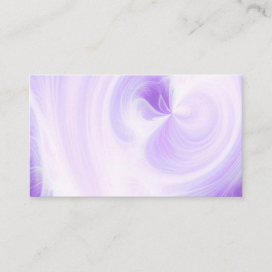 Maak Je Eigen Witte Lichtzwervelingen - Paars Visitekaartje (Voorkant)