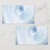 Maak je eigen witte lichtzwerven - Blauw Visitekaartje (Voorkant / Achterkant)