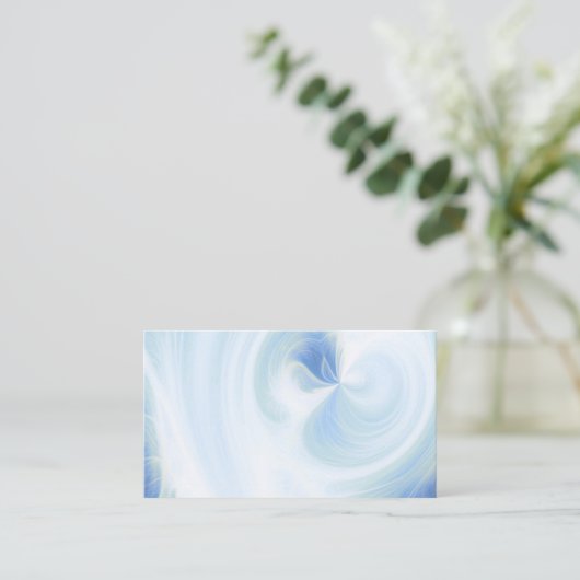 Maak Je Eigen Witte Lichtzwirrels - Blauw Visitekaartje (Staand voorkant)