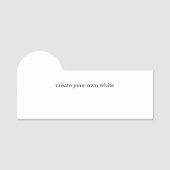 maak je eigen witte  naamplaatje (Voorkant)
