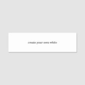 maak je eigen witte naamplaatje (Voorkant)