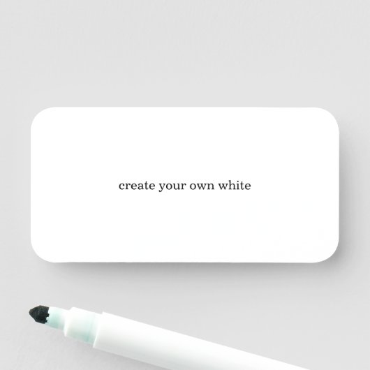 maak je eigen witte  naamplaatje (In situ)