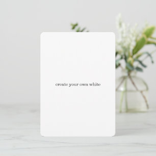 maak je eigen witte notitiekaartje